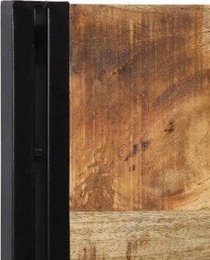 vidaXL κεφαλάρι 100 cm από μασίφ ξύλο Mango και σίδερο