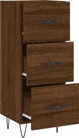 vidaXL Ντουλάπι Καφέ Δρυς 34,5 x 34 x 90 εκ. Επεξεργασμένο Ξύλο