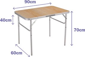 Πτυσσομενο τραπεζακι Marbueno 90 x 30/70 x 60 cm Πολύχρωμο
