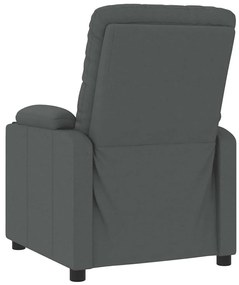 vidaXL Πολυθρόνα Μασάζ Σκούρο Γκρι Υφασμάτινη