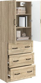 vidaXL Σέτ Ντουλαπιών 2 pcs Sonoma Δρυς 66 x 34,5 x 87 εκ.