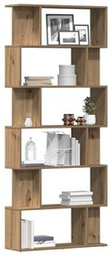 vidaXL Ντουλάπι βιβλίων Artisan Oak 80x24x192 cm Κατασκευασμένο ξύλο