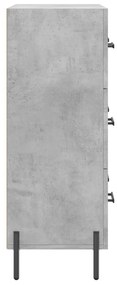 Ντουλάπι Γκρι Σκυροδέματος 69,5x34x90 εκ. Επεξεργασμένο Ξύλο - Γκρι