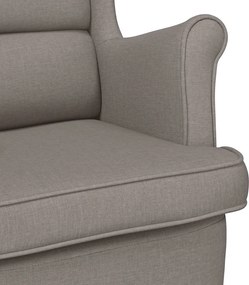 vidaXL πολυθρόνα Taupe 74x84x100 cm Ύφασμα