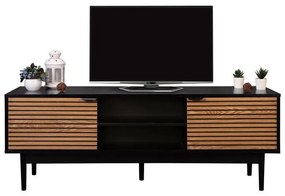 Έπιπλο Τηλεόρασης Brooklyn Fylliana Μαύρο - Φυσικό 140x40x50 εκ. 140x40x50 εκ.