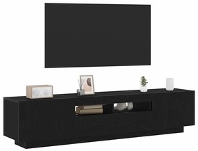 vidaXL Ντουλάπι TV 2 pcs Μαύρο 180 x 35 x 40 εκ Επεξεργασμένο ξύλο