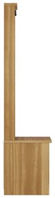 vidaXL Δέντρο χωλ "SANDNES" 45x40x159,5 εκ.Πεύκο μασίφ ξύλο