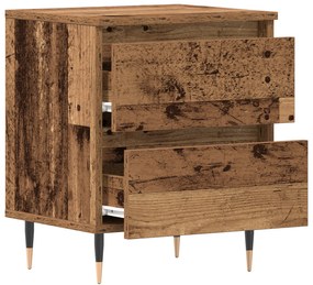 vidaXL Κομοδίνα 2 τεμάχια Παλαιού Ξύλου 40x35x50 εκ. Κατασκευασμένο Ξύλο