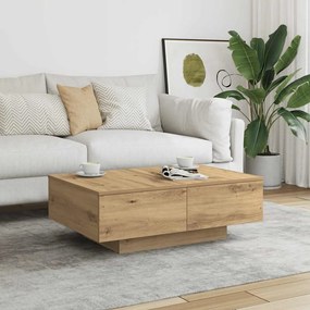 vidaXL Τραπεζάκι Σαλονιού Artisan Δρυς 90x60x31 εκ. Επεξ. Ξύλο