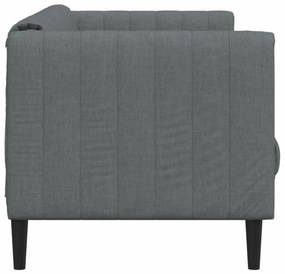 vidaXL Καναπές Τριθέσιος Σκούρο Γκρι Υφασμάτινος