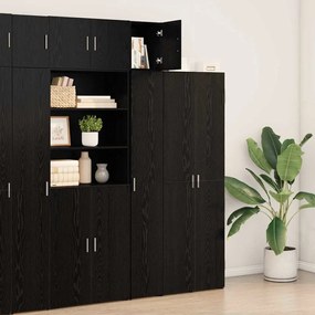 vidaXL Ντουλάπι Τοίχου Μαύρης Δρυός 30x42.5x40 εκ Επεξεργασμένο Ξύλο