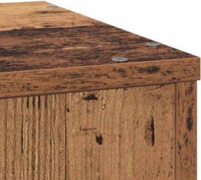 vidaXL Βάσεις Φυτών Όψη Παλαιού Ξύλου 33x33x100 εκ. Επεξ. Ξύλο