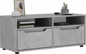vidaXL ντουλάπι τηλεόρασης VISNES Γκρι μπετόν 100x40x38 cm