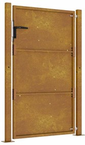 vidaXL Πόρτα Κήπου 100x125 εκ. από Ατσάλι Corten