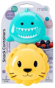 Φαγητοδοχεία (Σετ 2τμχ) Melii Shark &amp; Lion MEL14900