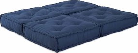 vidaXL Μονάδα Μοντέρνου Καναπέ 2 pcs Ινδικο 140 x 70 x 36 εκ Ύφασμα