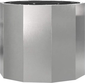 vidaXL Γλάστρα Ασημί 60 x 60 x 50 εκ Ανοξείδωτο ατσάλι