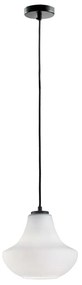 Φωτιστικό Οροφής Texas 3091500 Φ23,5cm E27 White-Black Viokef Metal, Glass