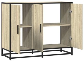 Sideboard Sonoma Oak 94x35x76 cm Κατασκευασμένο ξύλο - Καφέ