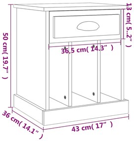 ΚΟΜΟΔΙΝΟ ΜΑΥΡΟ 43X36X50 ΕΚ. 816346