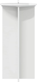 vidaXL Βάση φυτών 2 τεμ. Γυαλιστερό Λευκό 40 x 40 x 80 cm