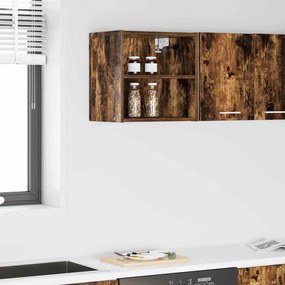 vidaXL Κρεμαστό ντουλάπι Καπνιστό Δρύς 40 x 29,5 x 40 εκ.