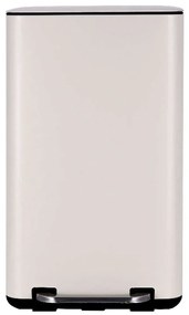 Κάδος Απορριμμάτων Cubic Soft Close 01-21009 36,2x33,5x62,1cm 30lt Ivory Estia Μέταλλο