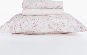 Σεντόνια King Size (Σετ) Nef-Nef Homeware Premium Mirelle Ecru - Pink