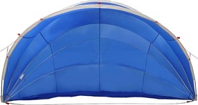 vidaXL Θόλος πισίνας Μπλε 592 x 590 x 275 εκ.