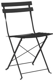 vidaXL Πτυσσόμενη Καρέκλα Κήπου 2 pcs Ανθρακί 42 x 46 x 82εκ Ατσάλι