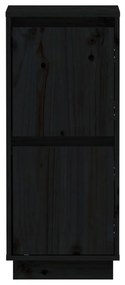 vidaXL Ντουλάπια 2 τεμ. Μαύρα 31,5 x 34 x 75 εκ. από Μασίφ Ξύλο Πεύκου