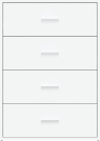 vidaXL Βοηθητικά Ντουλάπια 2 τεμ. Λευκό 60x31x84 εκ. Επεξεργ. Ξύλο