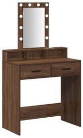 vidaXL Τραπέζι περιποίησης Καφέ 79 x 41 x 140 εκ. Επεξεργασμένο ξύλο