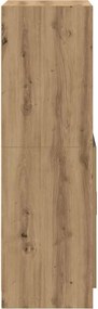 vidaXL Ντουλάπι Κουζίνας Αρτισιανή Δρυς 57x41,5x131,5 εκ. Επεξεργ.Ξύλο
