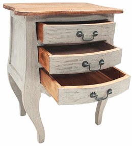 vidaXL Κομοδίνο 48 x 35 x 64 εκ. από Μασίφ Μαόνι