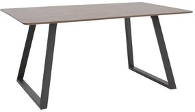 Τραπέζι Winor καρυδί mdf-πόδι μαύρο μεταλλικό 160x90x75εκ 160x90x75 εκ.