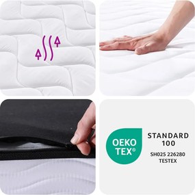 vidaXL Στρώμα με Bonnell Springs Medium 90 x 200 εκ.