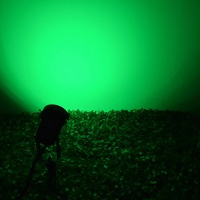 GloboStar® 75586 Προβολάκι Κήπου Καρφωτό - Δαπέδου Bridgelux COB LED 10W 1000lm 35° DC 24V Αδιάβροχο IP67 Ultra Πράσινο Dimmable