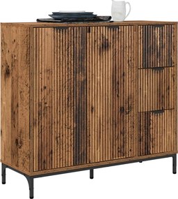 VidaXL Πλαϊνό γραφείο Παλιό ξύλο 89,5 x 33 x 82 εκ. Επεξεργασμένο Ξύλο