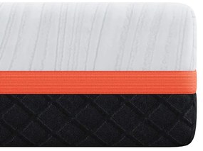 vidaXL Στρώμα Λευκό και Γκρι 90 x 190 cm Pěna