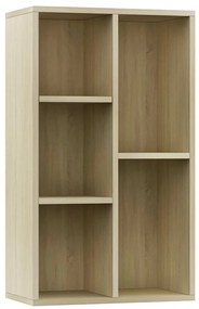 vidaXL Ραφιέρα / Βιβλιοθήκη Sonoma Δρυς 50x25x80 εκ. από Επεξ. Ξύλο