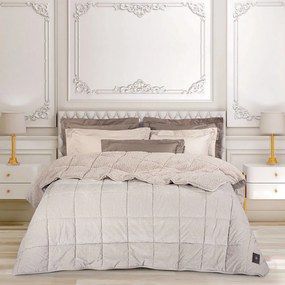 Κουβερτοπάπλωμα 3481 Sherpa Taupe Greenwich Polo Club Queen Size 220x240cm Πολυέστερ