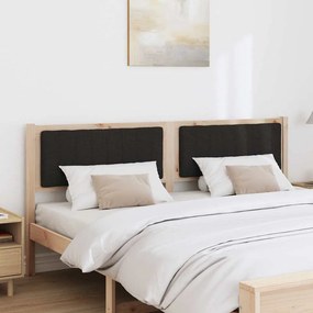 vidaXL Ταπετσαρισμένο κεφαλάρι Καφέ 180 cm Στερεά ξυλεία πεύκου