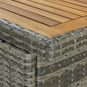 vidaXL Σετ Επίπλων Μπαρ 3 Τεμαχίων Γκρι από Συνθετικό Ρατάν