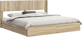 vidaXL Καλάθι με αποθήκη και κεφαλάρι Sonoma Δρυς 180 x 200 cm