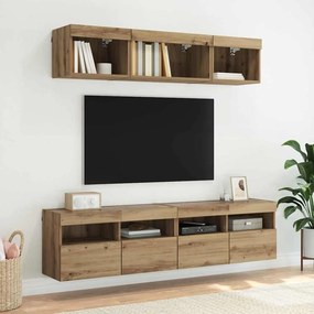 vidaXL Βάσεις τηλεόρασης 2 pcs Artisan Oak Επεξεργασμένο ξύλο
