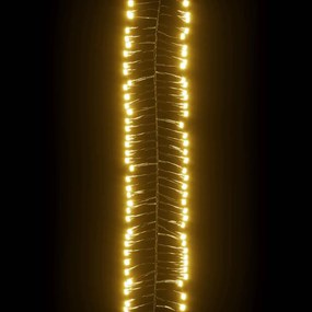 vidaXL Φωτάκια Cluster με 2000 LED Θερμό Λευκό από PVC