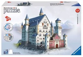 Puzzle 3D Κάστρο Neuschwanstein 12573 216τμχ 39x23x38cm 10 Ετών+ Natural Ravensburger