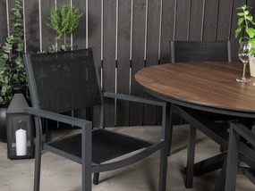 Σετ Τραπέζι και καρέκλες Dallas 3693, HPL, Ύφασμα, Μέταλλο | Epipla1.gr