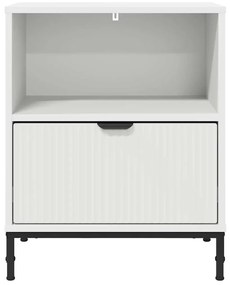 vidaXL Κομοδίνα 2 pcs Λευκό 49 x 36 x 61 εκ Επεξεργασμένο ξύλο